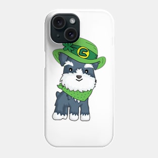 St Patricks Day Leprechaun Dog Phone Case