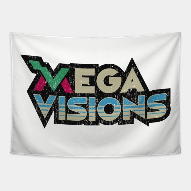 Mega Visions Magazine vintage logo Tapestry by megavisions