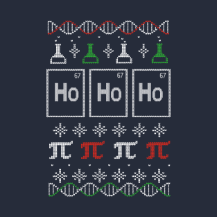 Science Christmas - Pi Number - Geeky Santa T-Shirt