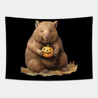 Happy Halloween Wombat! Tapestry