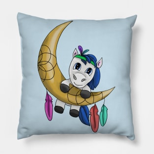 Pony and moon Pillow