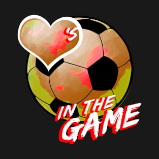 Soccer - Hearts In The Game - Red T-Shirt