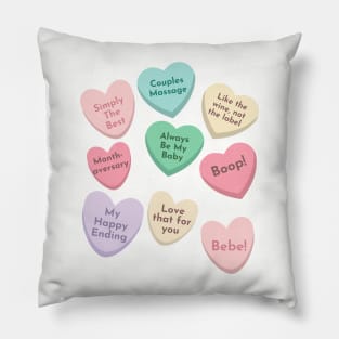 Creek Candy Conversation Hearts Valentines Pillow