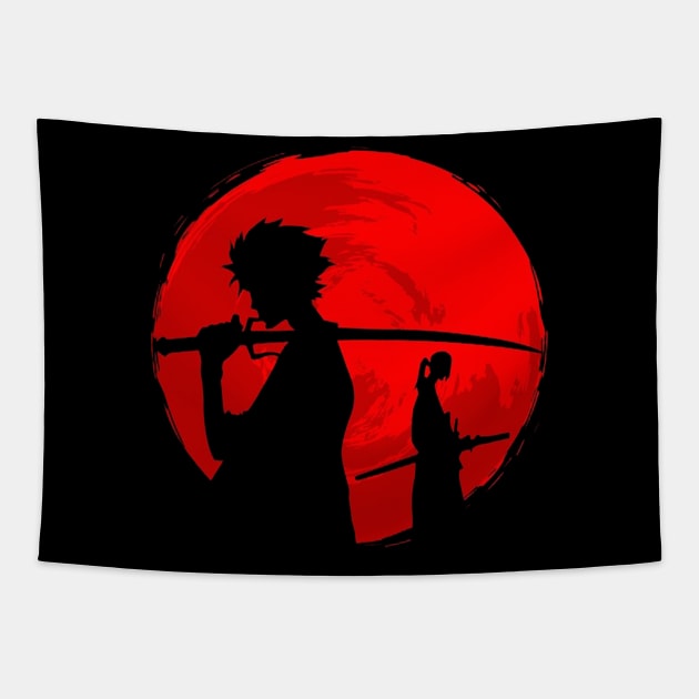 SAMURAI CHAMPLOO Tapestry by alizzaperez