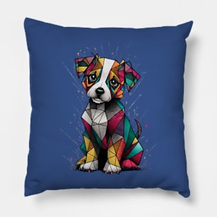 Geometric puppy Pillow