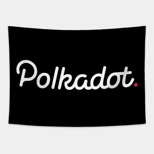 Polkadot Coin Text Tapestry