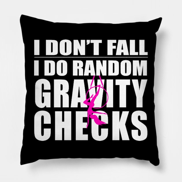 Aerial I Do Random Gravity Checks Pillow by Freeman Thompson Weiner