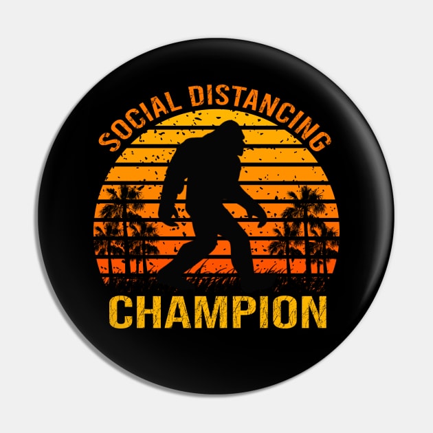 Social Distancing Champion Pin by DragonTees