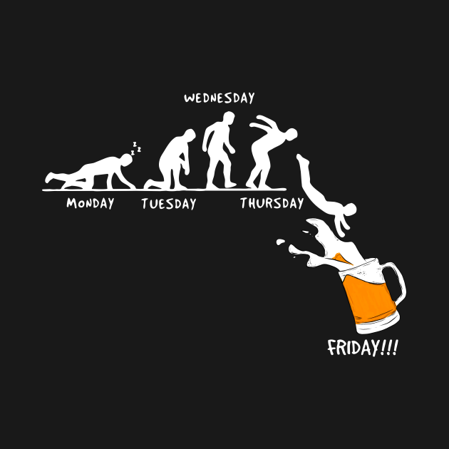 Beer Monday Tuesday Wednesday Thursday Friday Beer Friday TShirt