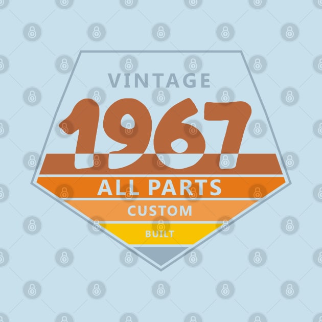 20th Birthday T-Shirt - Vintage 1967 by Reshartinc