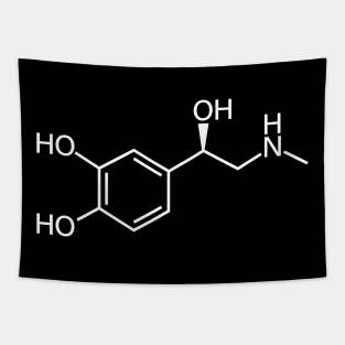 Adrenaline/Epinephrine Chemistry Molecule Structure Tapestry
