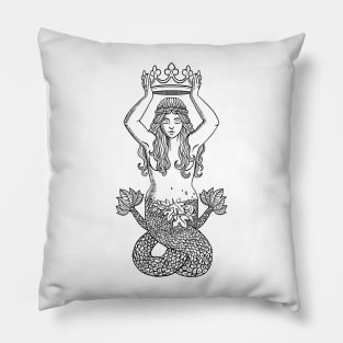 Antique Mermaid Pillow