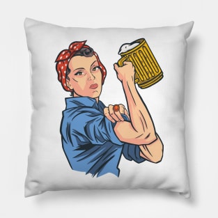 BEER WOMAN Pillow