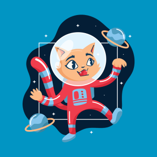 Astronaut Kitten T-Shirt