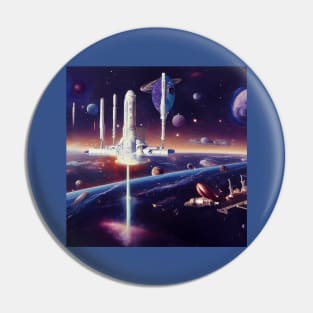 Interplanetary Spaceport Pin