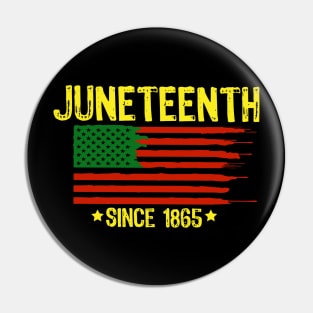 Juneteenth-American Flag Pin