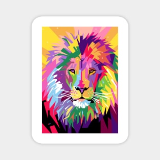 Lion Pop Art Magnet