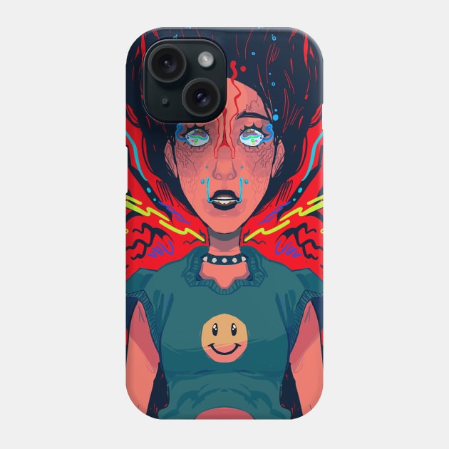 Woman tripping Phone Case by snowpiart