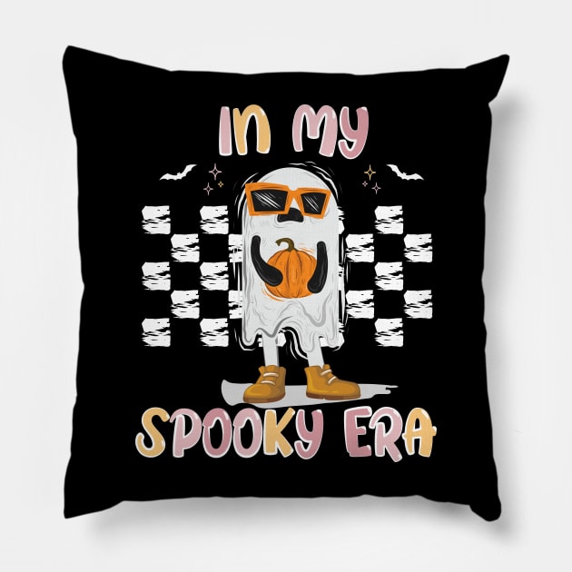 In My Spooky Era - Funny Halloween - Ghost Pumpkin Witch Pillow by printalpha-art