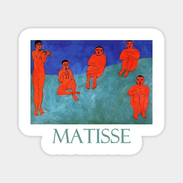 Music (1910) by Henri Matisse Magnet by Naves