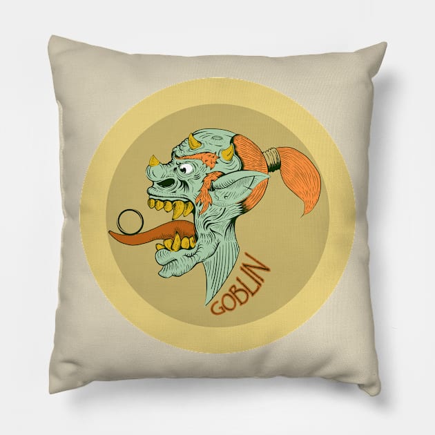 ball goblin Pillow by radea