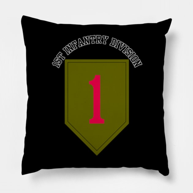 1st Infantry Division - Small Chest Design Pillow by Desert Owl Designs