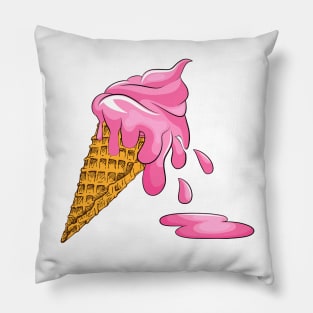 melting ice cream graphic sublimation Pillow