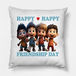 Happy Friendship Day Pillow