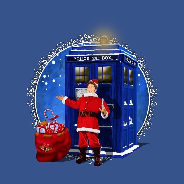 10th Doctor as Santa Claus by Dezigner007