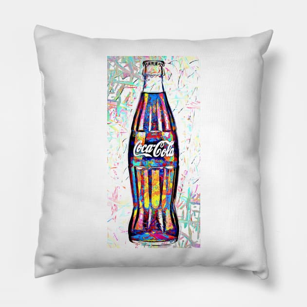 Cola Painted Pillow by danieljanda