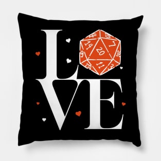 D&D Love D20 Pillow