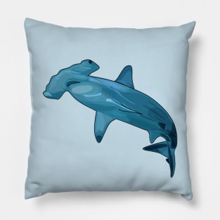 Hammerhead shark cartoon illustration Pillow