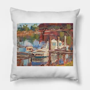 Camden Haven River reflections Pillow