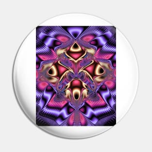 Purple symmetrical pattern Pin