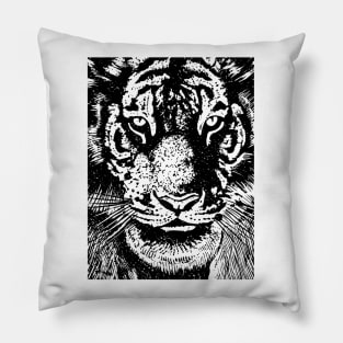 Stare tiger head Pillow