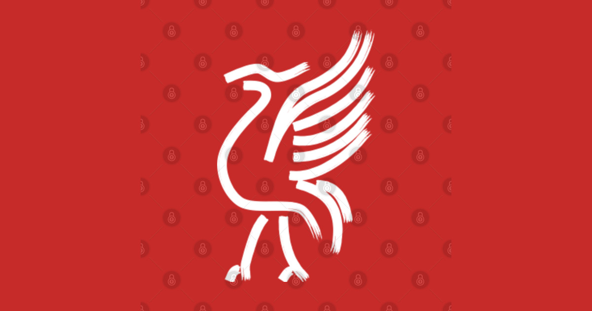 Line Painted White Liver Bird Liverpool Fc TShirt TeePublic