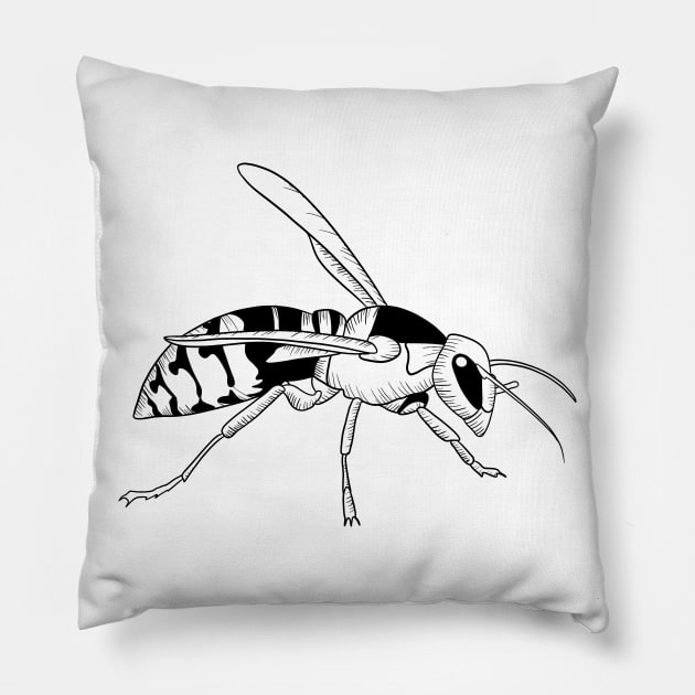 Bee Wasp Pillow by KC Happy Shop