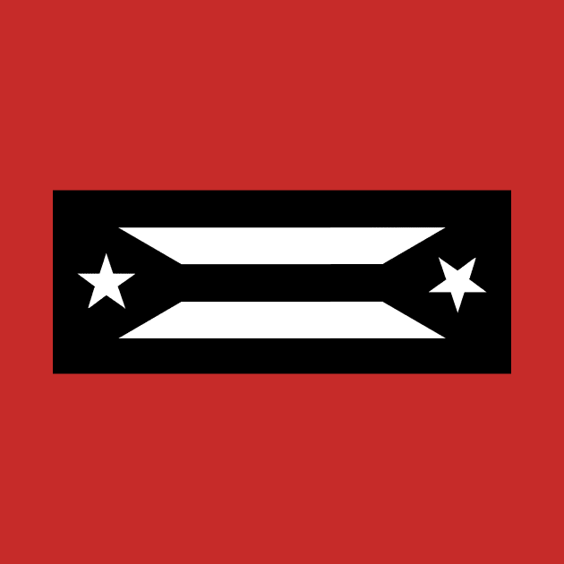 Black Puerto Rican Flag by GdotArroyo