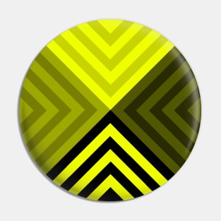 Black Yellow Triangular Pin