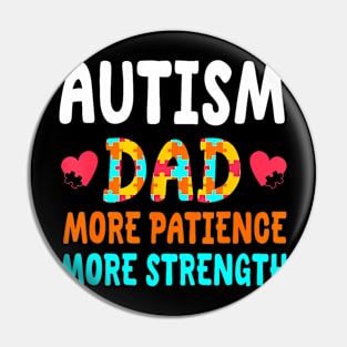 Cute Autism Dad Outfit Support Autism Awareness For Father Pin