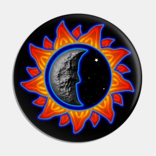 abstract sun and moon Pin