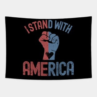 I Stand With America Tapestry