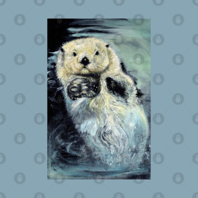 Sea Otter by belettelepink