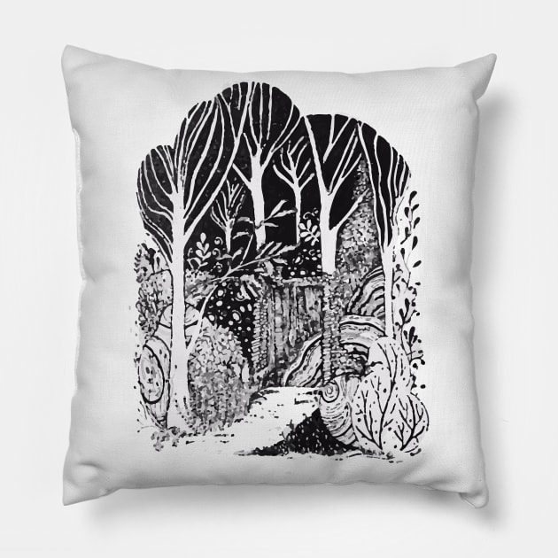 Fantasy land Pillow by Enami