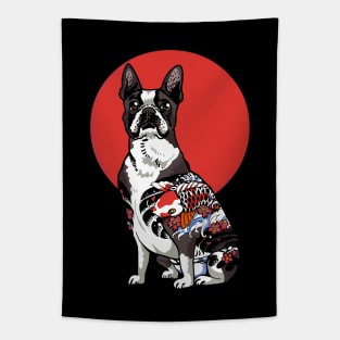 Boston Terrier Yakuza Tapestry