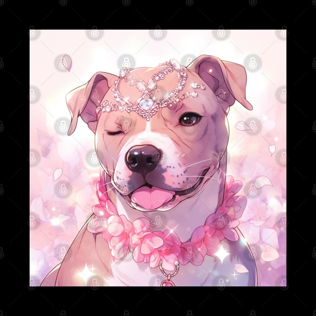 Happy Pit Bull by Enchanted Reverie