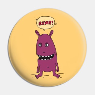 Rawr! Monster! Pin