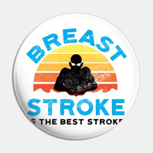 Retro Mens Breast Stroke Swimmer Pin