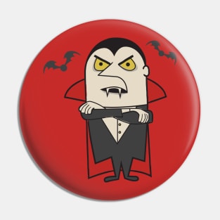 Retro Vintage Dracula Vampire Pin