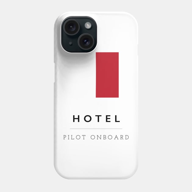 Hotel: ICS Flag Semaphore Phone Case by calebfaires